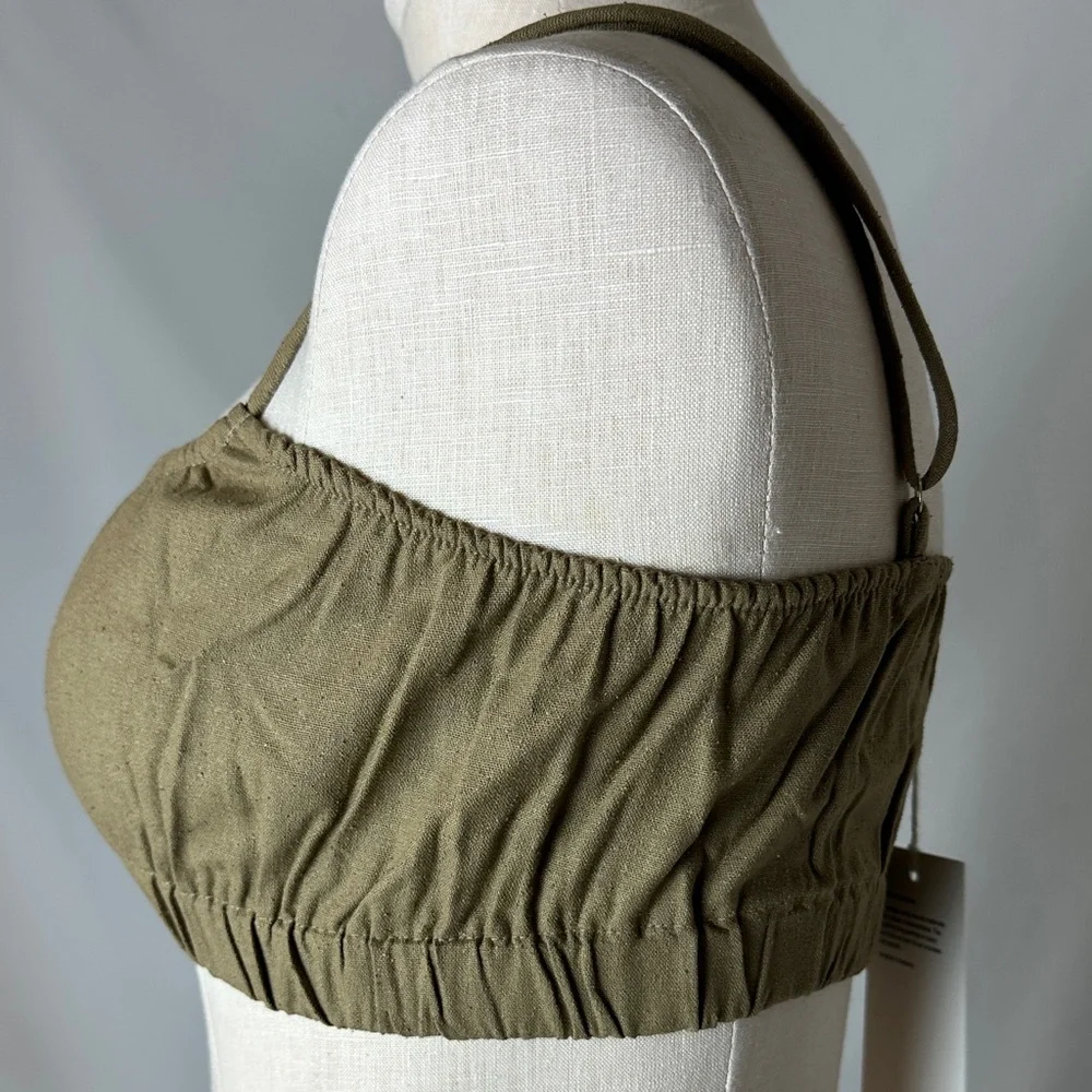 OZMA Earthy Brown Gathered Top - Picture 3 of 5